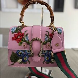 Gucci Dionysus (Medium) Embroidered Bamboo Top Handle